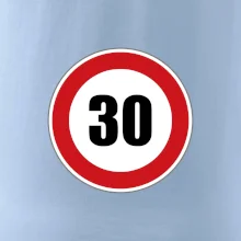 Dopravní značka - omezení rychlosti 30