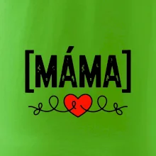 Nápis máma a srdce
