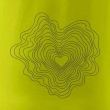 Topografické srdce z vrstevnic