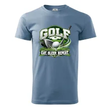 Golfová hůl s míčkem eat sleep repeat