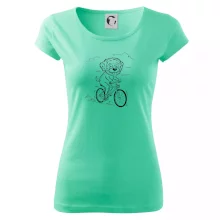 Lagotto romagnolo karikatura na kole černá