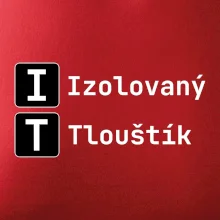 IT Nápis Izolovaný Tlouštík
