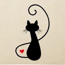 Zamilovaná kočka zpředu