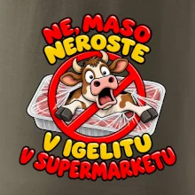 Maso neroste v igelitu v supermarketu
