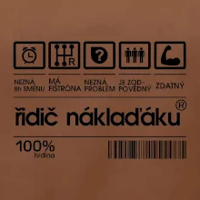 Čárový kód řidič náklaďáku