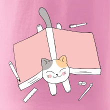 Učení na státnice kočka