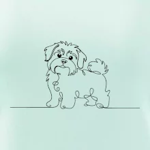 Havanský psík linka jedním tahem