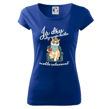 Já dřu, aby moje kočka mohla relaxovat