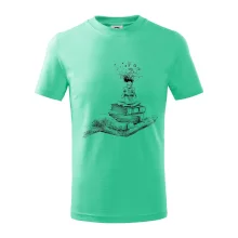 Čtenář - ruka kreslená