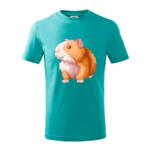 Morče - kreslené, bílo oranžové