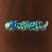 Florbalové graffiti v neonových barvách