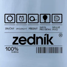 Čárový kód zedník