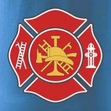 Fire department logo červené