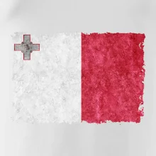 Vlajka Malta okousaná