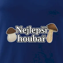 Nejlepší houbař - nápis s houbama