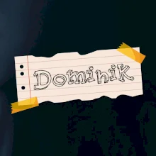 Papírek se jmenovkou - vlastní jméno