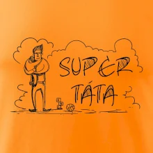 Kreslený nápis super táta