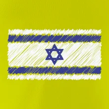Vlajka Izrael kreslená
