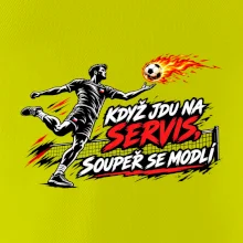 Nohejbalový pekelný servis