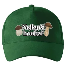 Nejlepší houbař - nápis s houbama