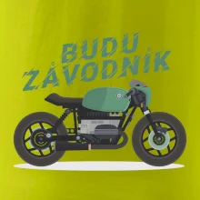 Budu závodník  zelený cafe racer