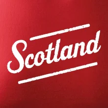 Scotland Vintage nápis Scotland Vintage nápis