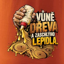 Vůně dřeva a zaschlýho lepidla - kapající lepidlo a letokruhy