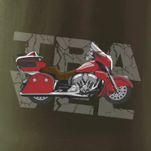 Cestovní motorka Amerika červená