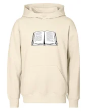 Kniha černobílá otevřená s textem