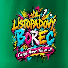Listopadový borec barevné graffiti a energie