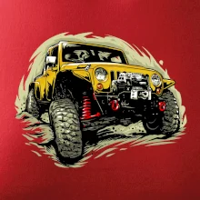 Žlutý offroad s navijákem Žlutý offroad s navijákem