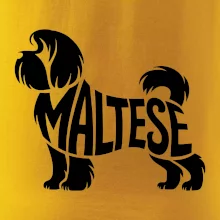 Maltézský psík nápis v těle