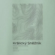 Králický Sněžník - vrstevnice v obdélníku