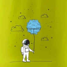 Astronaut s balónkem