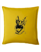 Černobílá karikatura Německý ovčák