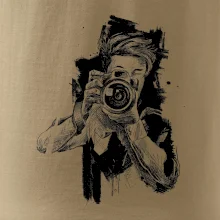 Fotograf kreslený tužkou