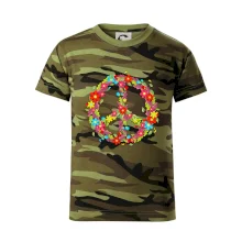 Peace symbol červené květiny