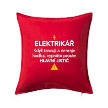 Elektrikář - hlavní jistič - Nápis na zádech