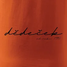 Psací nápis dědeček s ročníkem