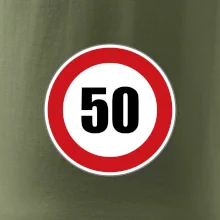 Dopravní značka - omezení rychlosti 50 Dopravní značka - omezení rychlosti 50
