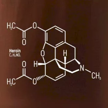 Molekulární struktura Heroin