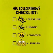 Můj boulderingový checklist