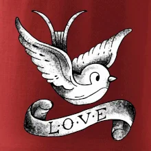 Love holubice - kreslená