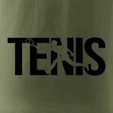 Tenis nápis silueta