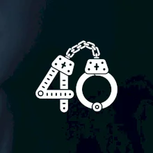 Narozeninové tričko pro policajta - pouta 40