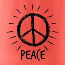 Peace symbol černobílý