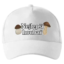 Nejlepší houbař - nápis s houbama