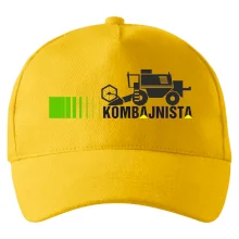 Kombajnista zelená a žlutá
