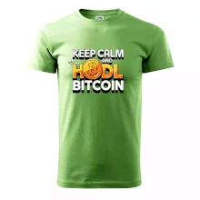 3D nápis Keep Calm and HODL Bitcoin