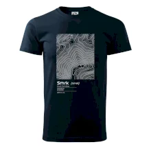 Smrk - vrstevnice v obdélníku